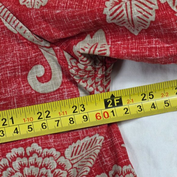 Reyn Spooner Kloth Mens Size XL Red Floral Button Front Shirt Aloha Hawaiian - Picture 7 of 9